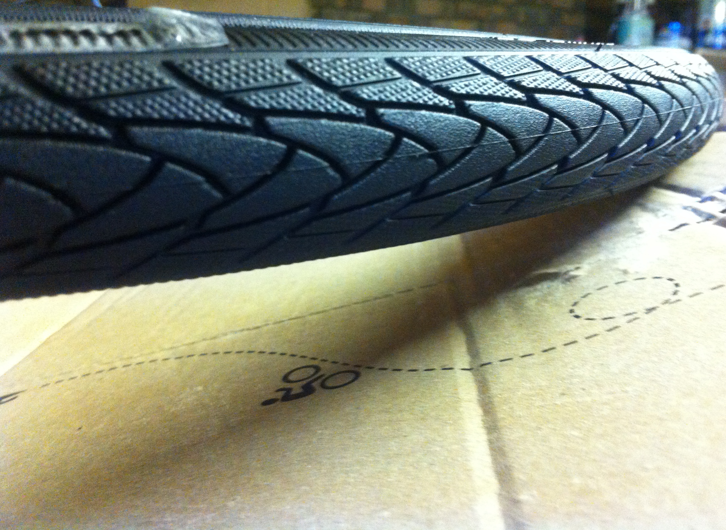 The Schwalbe Marathon Plus road tyre